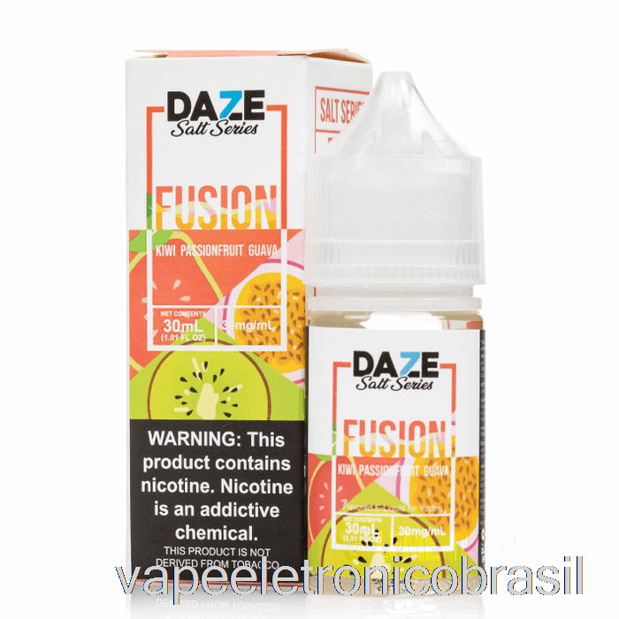 Vape Eletrônico Kiwi Maracujá Goiaba - 7 Daze Sais - 30ml 30mg